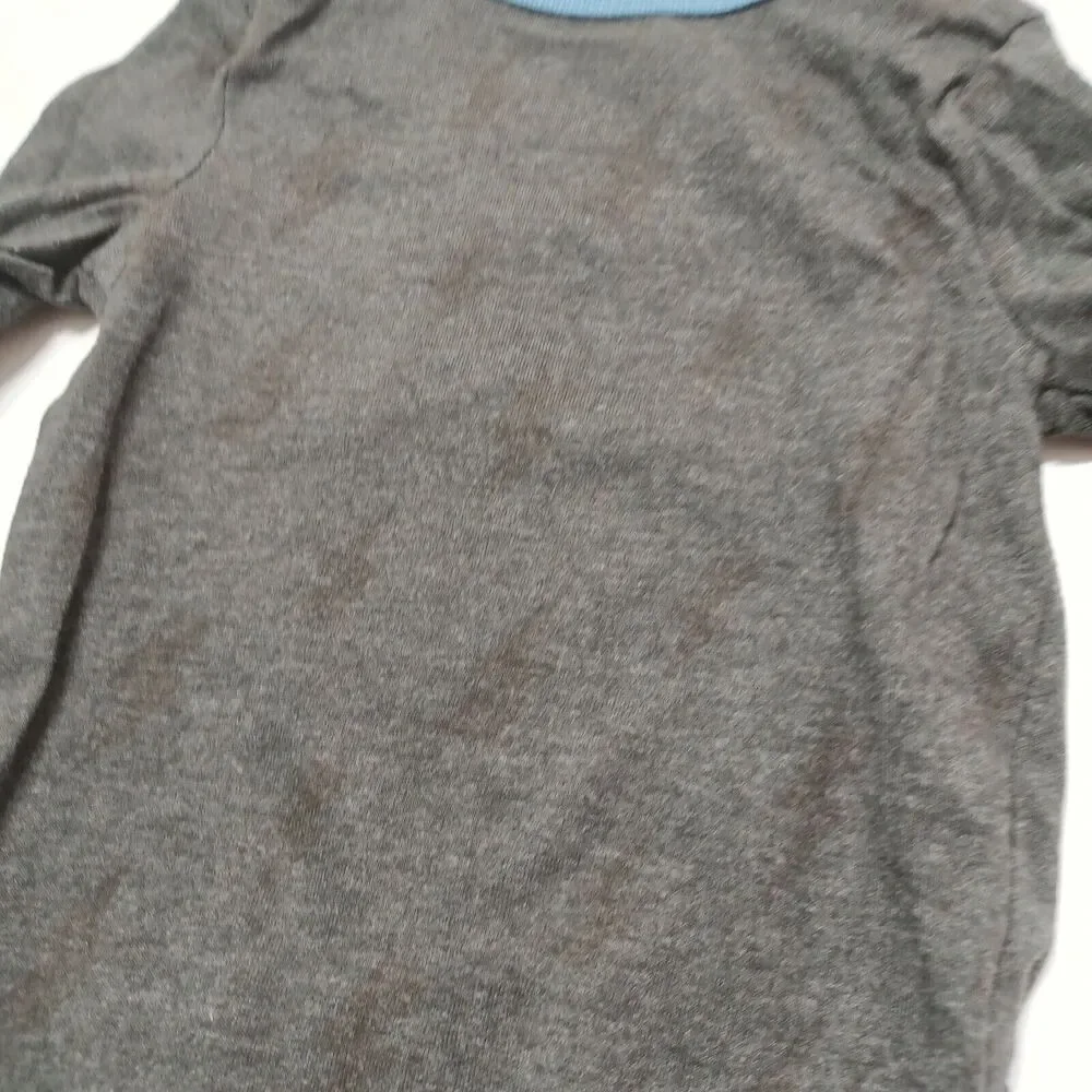 Harry Potter Unisex NB Bodysuit Mischief Managed Heathered Grey Blue Snap Button